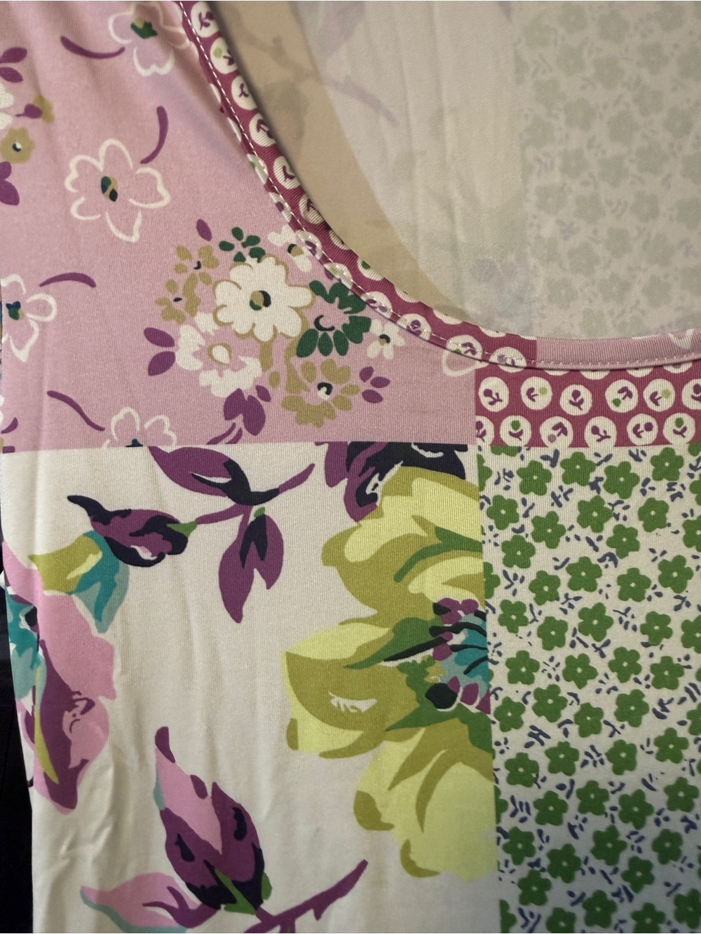 SHEIN Pink Floral & Patchwork Maxi Dress - Picture 6 of 7
